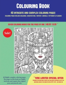 Image for Colouring Book (40 Complex and Intricate Coloring Pages) : An intricate and complex coloring book that requires fine-tipped pens and pencils only: Coloring pages include buildings, architecture, fanta