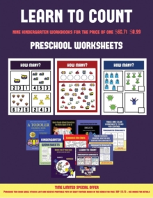 Image for Preschool Worksheets (Learn to count for preschoolers) : A full-color counting workbook for preschool/kindergarten children.