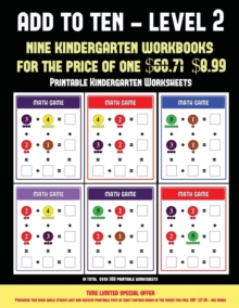 Image for Printable Kindergarten Worksheets (Add to Ten - Level 2)