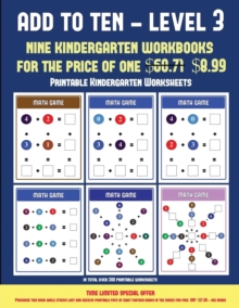 Image for Printable Kindergarten Worksheets (Add to Ten - Level 3)