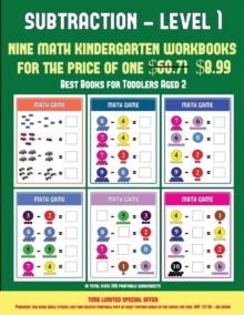Image for Best Books for Toddlers Aged 2 (Kindergarten Subtraction/taking away Level 1) : 30 full color preschool/kindergarten subtraction worksheets that can assist with understanding of math (includes 8 addit