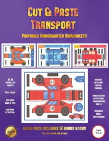 Image for Printable Kindergarten Worksheets Workbook (Cut and Paste Transport)