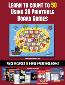 Image for Kindergarten Number Book (Learn to Count to 50 Using 20 Printable Board Games)