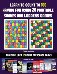 Image for Toddler Books Online (Learn to count to 100 having fun using 20 printable snakes and ladders games)