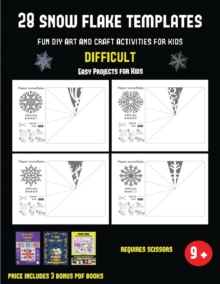 Image for 28 snowflake templates - Fun DIY art and craft activities for kids - Difficult(28 snowflake templates - Fun DIY art and craft activities for kids - Difficult)