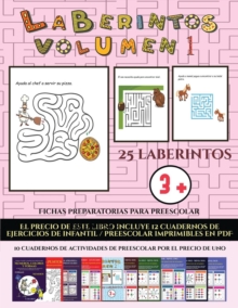 Image for Fichas preparatorias para preescolar (Laberintos - Volumen 1) : (25 fichas imprimibles con laberintos a todo color para ninos de preescolar/infantil)