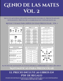 Image for Matematicas para preescolar (Genio de las mates Vol. 2)
