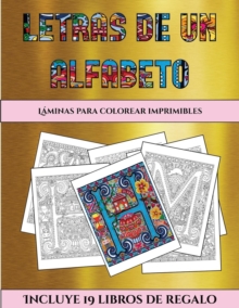 Image for Laminas para colorear imprimibles (Letras de un alfabeto inventado)