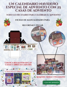 Image for Fichas de manualidades para recortar y pegar (Un calendario navideno especial de adviento con 25 casas de adviento)