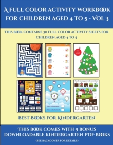 Image for Best Books for Kindergarten (A full color activity workbook for children aged 4 to 5 - Vol 3)