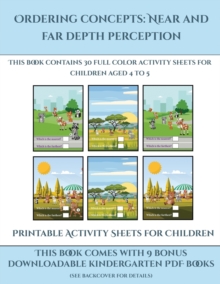 Image for Printable Activity Sheets for Children (Ordering concepts near and far depth perception)