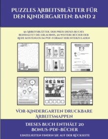 Image for Vor-Kindergarten Druckbare Arbeitsmappen (Puzzles Arbeitsblatter fur den Kindergarten