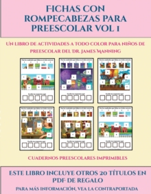 Image for Cuadernos preescolares imprimibles (Fichas con rompecabezas para preescolar Vol 1)