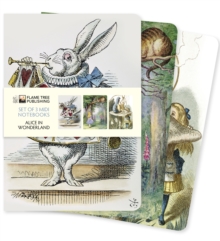Image for Alice in Wonderland Set of 3 Midi Notebooks