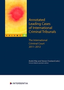Image for Annotated Leading Cases of International Criminal Tribunals - volume 57