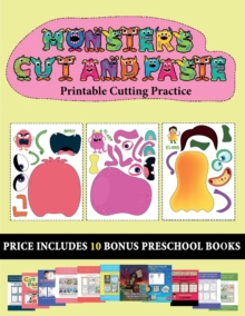 Image for Printable Cutting Practice (20 full-color kindergarten cut and paste activity sheets - Monsters)