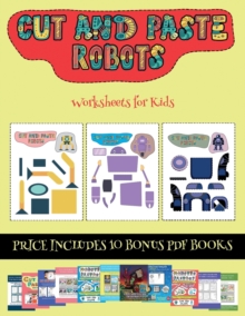 Image for Worksheets for Kids (Cut and paste - Robots)