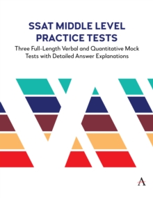 Image for SSAT middle level practice tests  : three full-length verbal and quantitative mock tests with detailed answer explanations