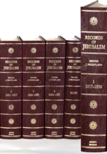 Image for Records of Jerusalem 1917-1971 9 Volume Hardback Set
