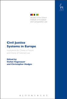 Image for Civil Justice Systems in Europe