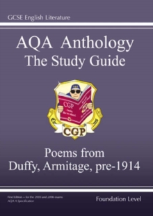 Image for GCSE English Literacy AQA Anthology : Duffy and Armitagepre 1914