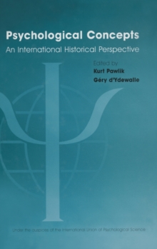 Image for Psychological concepts  : an international historical perspective
