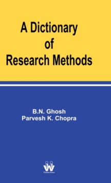 Image for A Dictionary of Research Methods