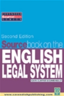 Image for Sourcebook On the English Legal System