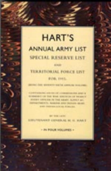 Image for Hart's Annual Army List 1915