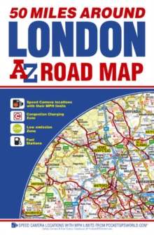 Image for 50 Miles Around London Road Map