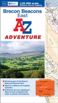 Image for Brecon Beacons East A-Z Adventure Atlas