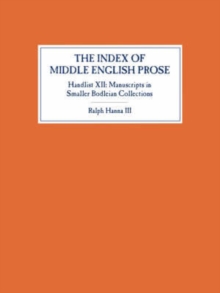 Image for The Index of Middle English Prose, Handlist XII