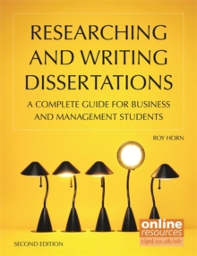Image for Researching and writing dissertations  : a complete guide for business and management students
