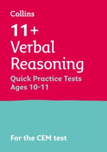 Image for 11+ Verbal Reasoning Quick Practice Tests Age 10-11 (Year 6)