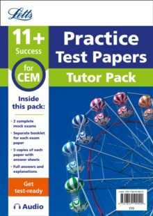 Image for 11+ Mock Test Papers Tutor Pack for CEM Inc Audio Download