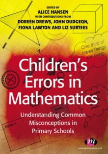 Image for Children's errors in mathematics  : understanding common misconceptions
