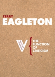 Image for The function of criticism