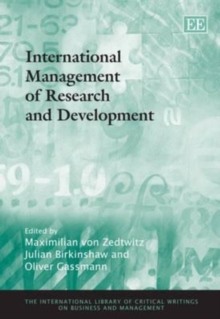 Image for International Management of Research and Development