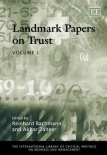 Image for Landmark papers on trust