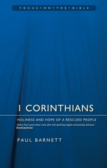Image for 1 Corinthians : Holiness and Hope of a Rescued People