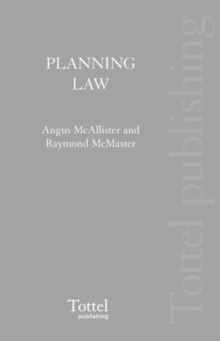 Image for Scottish Planning Law