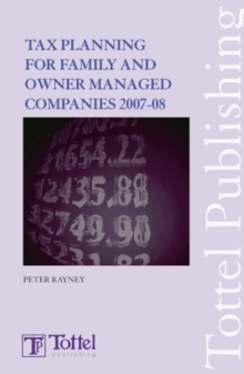 Image for Tax Planning for Family and Owner-managed Companies