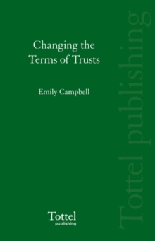 Image for Changing the Terms of Trusts