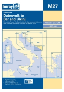 Image for Imray Chart M27 : Dubrovnik to Bar and Ulcinj