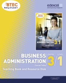 Image for BTEC Entry 3/Level 1 Business Administration Teaching Book and Resource Disk
