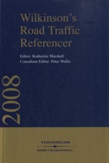 Image for Wilkinson's Road Traffic Referencer 2008