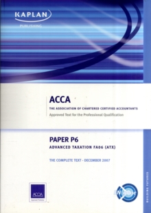 Image for P6 Advanced Taxation TX (FA 06)