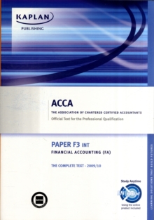 Image for ACCA F3 Financial Accounting FA (INT)