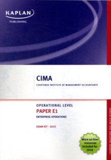 Image for Paper E1, enterprise operations: Exam kit