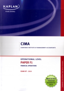 Image for Paper F1, financial operations: Exam kit